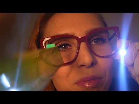 ASMR 💭 Whispering Cranial Nerve Exam (Light Triggers)