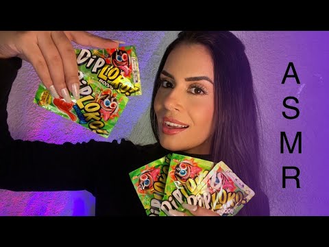 [ASMR] Sons satisfatórios chupando pirulito com açúcar explosivo! Lollipops mouth, Relax