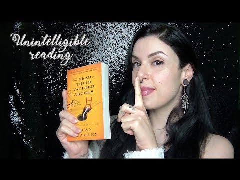 ASMR Unintelligible reading 📖👂