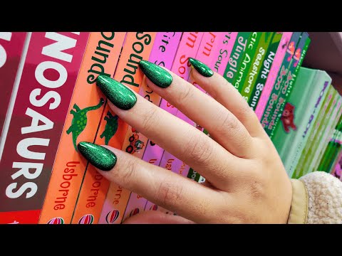 ASMR in Bookstore 📚 Relaxing Sounds: Tapping, Scratching, Page Turning