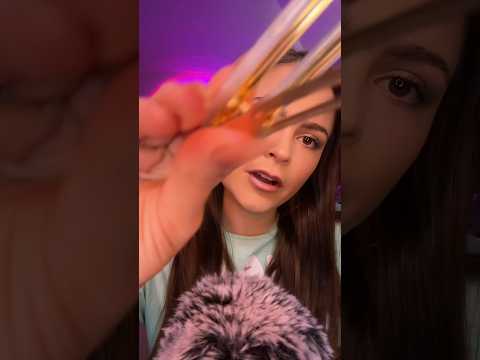 Clipping your hair back #asmr #relax #asmrsounds #satisfying