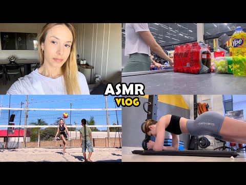 ASMR VLOG ✨ PASSEIO NO SHOPPING, COMPRINHAS, VÔLEI COM AS AMIGAS, RECEITA, MERCADO, TREINO, ETC..