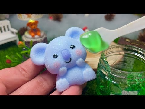 ASMR✨🐨🌱Mochi Squishy Koala Spa & Furry Ear Care (Toy ASMR for Your Inner Child)