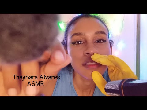 ASMR: Siga minhas instruções, Mouth sounds, sons de luvas, pincéis na tela, tuc tuc e muito mais