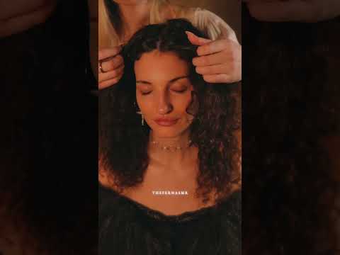 curly hair asmr 😴#sleep #asmr #relax