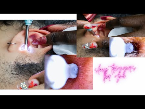 ASMR Soft whispered EAR CAMERA Triggers 🫠☁️