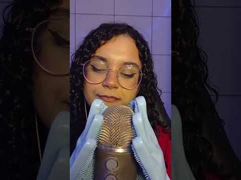 ASMR- Luva no microfone e na tela