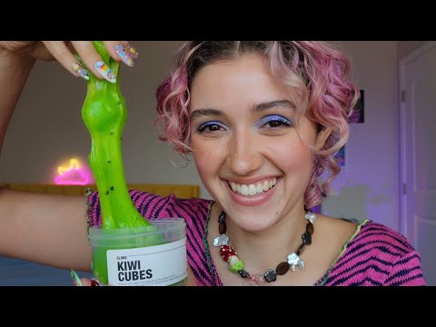 ASMR Slime Shop RP 💚 Helping You Test Satisfying Slime Textures (slime obsidian, og slimes)