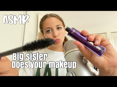 ASMR| big sister does your makeup for Your FIRST DATE!