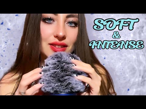 ASMR Fluffy Mic | Soft & Intense | Mouth Sounds | Brain Massage | Trigger Words | Whispering