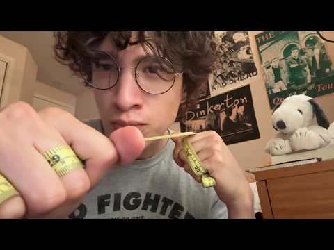 ASMR Chaotic Face Measuring (Measuring And Writing It Down) 💤📏