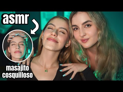 asmr español MASAJITO COSQUILLOSO para dormir BOMBA 💤🤤