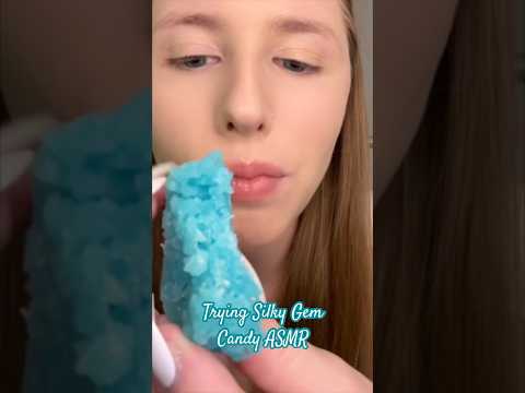 ASMR Silky Gem Taste Test 🍭 #asmrsounds #asmreating #asmrgemcandy #asmrcrsytalcandy