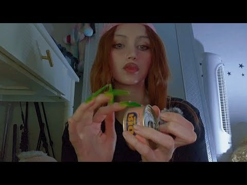 Tapping on different items ASMR/long nails sounds