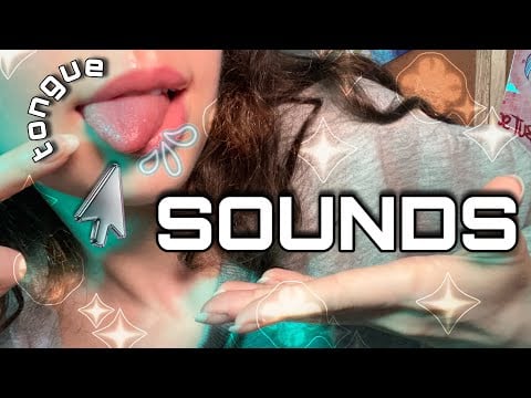 ASMR TONGUE SOUND ENJOYERS REJOICE! A Variety of Tongue Mouth Sounds