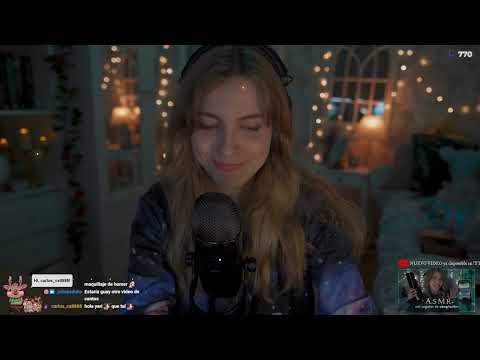 ASMR DIRECTO Relajante 🌲 Maquillaje, brochas, cantos...🔴 22 febrero 2023