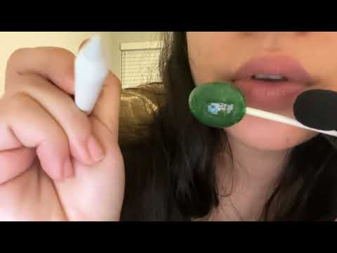 ASMR- drawing on you while eating a blow pop (you’re my iPad) ~lollipop, gum, and stippling sounds~