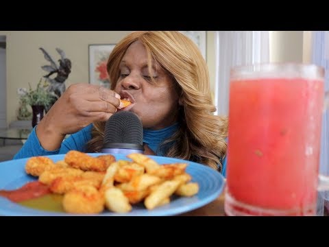 Eating Nuggets ASMR Plantian Fries