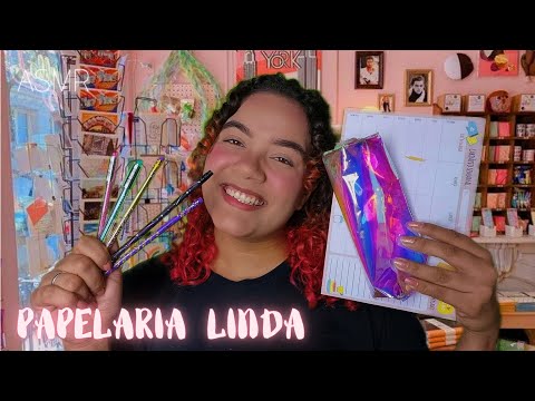 ASMR CAIXA DE PAPELARIA ✏️📄