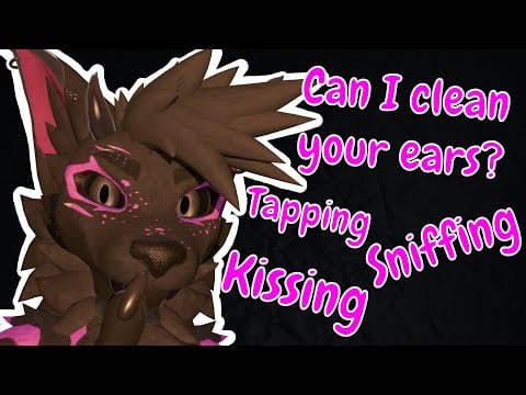 [FURRY ASMR] Sniffing, kissing and cleaning your ears!