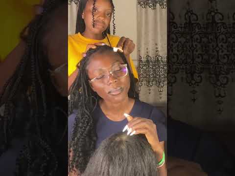 ASMR MY SISTER SCRATCHES MY SCALP VERY RELAXING, HAIR PLAY, BACK SCRATCHING