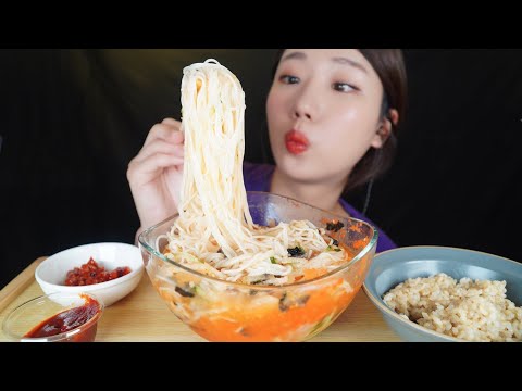 [ASMR] 뼛속까지 시원해지는 물회 이팅 사운드🍜 | Cold Raw Fish Soup eating sound (Eng Sub)