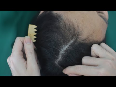 ASMR Intense Head Scratching, Hair Combing, Hair Parting Real Person For Anxiety Relief