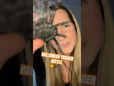 SPIDERS V PUMPKINS!! which is more tingly??? #asmr #halloween #triggers