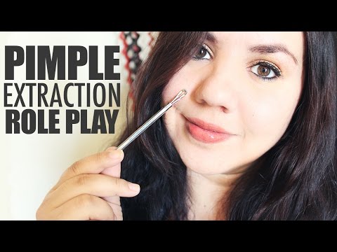 ASMR PIMPLE EXTRACTION ROLE PLAY