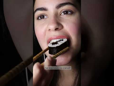 ASMR COMENDO SUSHI #shorts