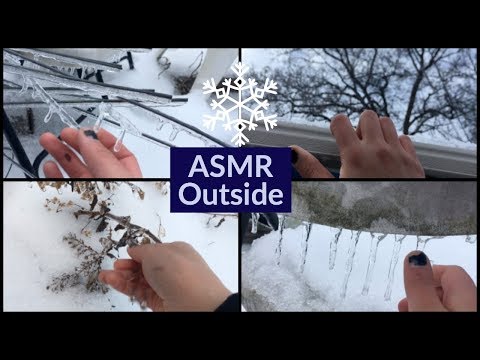 ASMR Outside- Tapping On Snow & Ice (Nature Tingles)