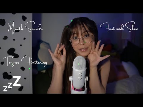 Tiptoe Tingles ASMR Mouth Sounds | Personal Attention, Tongue Fluttering, Blink, Wet Dry, Fast Slow