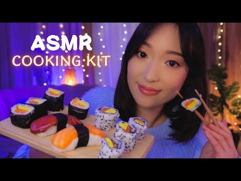 ASMR COOKING KIT 🍣🥢 On prépare des sushis 100% slime 😍👩🏻‍🍳