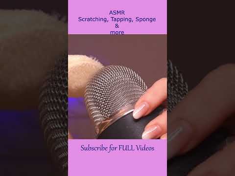 ASMR Mic Scratching, Mic Tapping, Sponge & more ❤️ #shorts #asmr