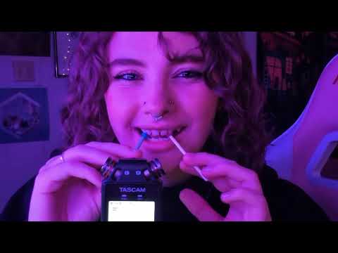 ASMR Crunchy Spoolie COMBO ~ Nibbling and Scratching with the Tascam:)