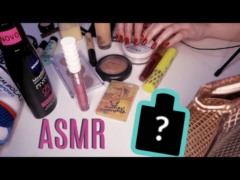 ASMR: ORGANIZANDO MINHA BOLSA DE MAQUIAGEM - Naiane