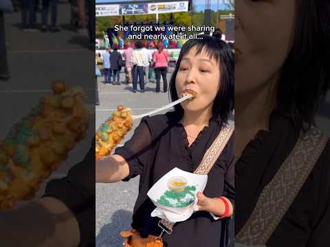 Only eating Korean street food for a full day when this happened… #food #eating #korea