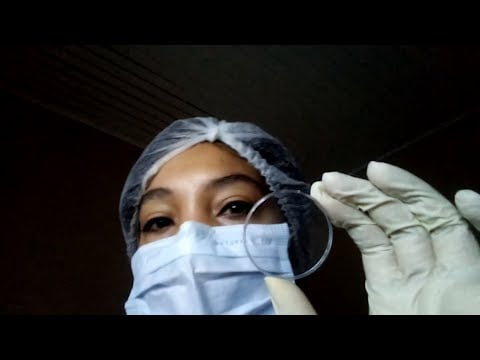 ASMR Oftalmologista fazendo seu exame de vista e depois cirurgia para correção da miopia 🧤🔡🤓