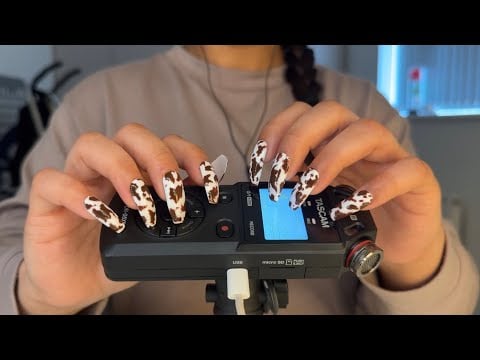 [ASMR] Tapping & Scratching With Long Nails (No Talking)  