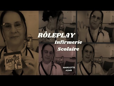 Asmr français,  Rôleplay infirmerie scolaire 🩹🩹💊💊🏥🥼🩺