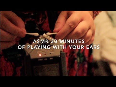 ASMR 30 MINUTES OF PLAYING WITH YOUR EARS *Miss VintageTingles ASMR* no talking