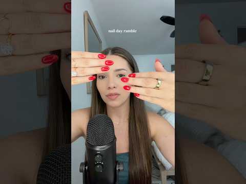 ASMR NAIL DAY RAMBLE 🍒♥️ #asmr #nails #whispering #ramble