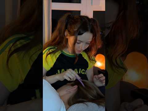 ASMR Scalp & Hair Brushing 🌛 Tingling Sleep Trigger 💤  #asmr #haircare #notalkingasmr