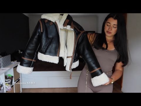 I’m Back 🤎 New Aviator Leather Jacket ASMR | Sticky Sounds & Relaxing Triggers