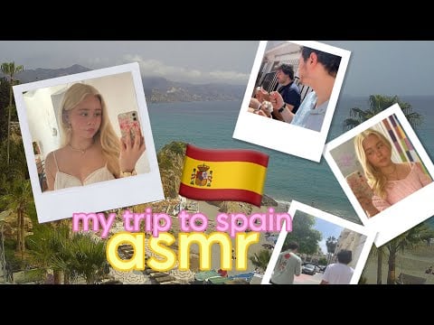 asmr my trip to Malaga Spain 🏝️ vlog w/ voiceover 🩷