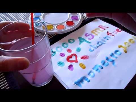 ASMR Whispering/Soft Spoken - Finger Painting!