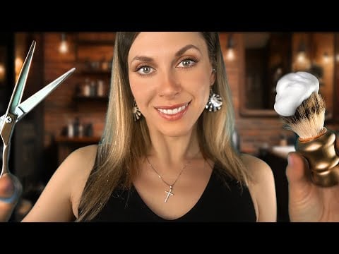 ASMR 3 Hours 💈 Sleep Inducing Barbershop Haircut, Shave, Massage, Roleplay,  Personal Attention