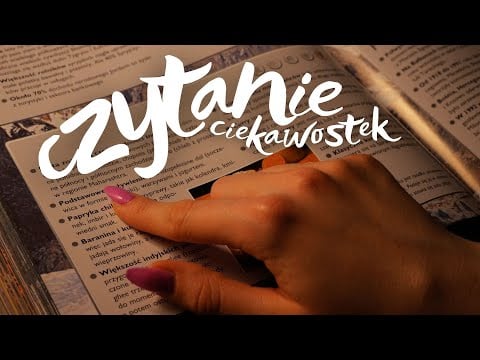 ASMR PO POLSKU • czytam Ci ciekawostki do snu ☝🏼🧠 • mouth sounds, bliski szept, ruchy dłonią
