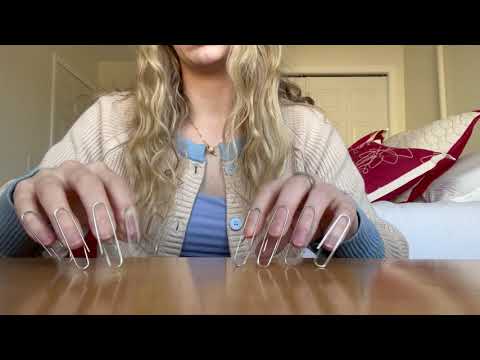 lofi asmr: paperclip nail tapping and scratching