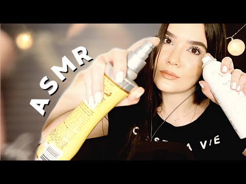 ASMR: SONS DE SPRAYS DIFERENTES (TAPPING E TAMPINHAS) - Naiane